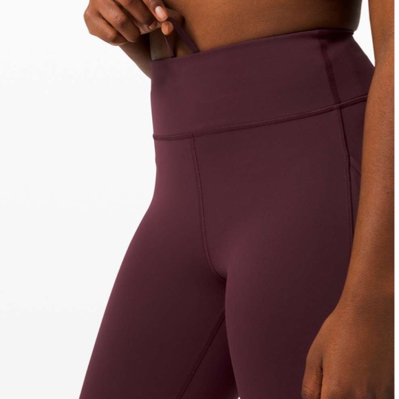 Lululemon Invigorate High-Rise Crop 23" Cassis Size 8 - Picture 2 of 8